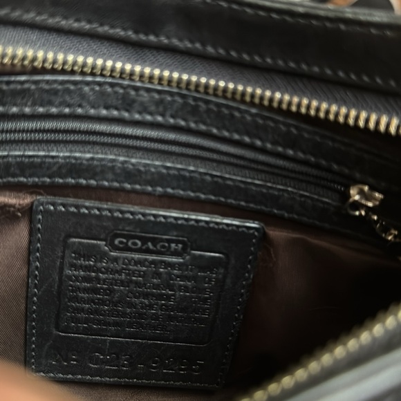 VINTAGE COACH SADDLE BAG black LIKE NEW CONDITION - Picture 10 of 16